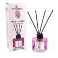 Congfine 130ml Wild Flower Geurstokjes Huisparfum Luchtverfrisser met Zwarte Stokjes - Wildbloem