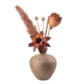 Keramikvase mit Trockenblumen und Duftstäbchen Heimdekoration Wohnzimmer Tisch Deko Kunst - Magnolie & Tuberose