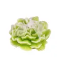 Vela perfumada clavel forma de flor cera decorativa regalo para decoración del hogar - Vainilla Cremosa / Verde