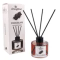Chocolate reed diffuser with 130ml capacity and black sticks for home fragrance and decor. - Chocolate