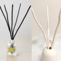 Replacement rattan diffuser sticks for essential oil bottles, curved decorative reeds. - Shaped Keel Chain
