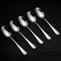 Stainless steel coffee spoons set, polished dessert spoons, premium kitchen tableware for home use. - Coffee Spoon / Silver