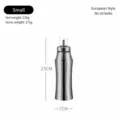 Stainless steel oil dispenser bottle for kitchen, leakproof vinegar container, 304 food grade. - 500ml / S