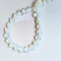 Pierres naturelles perles lâche en forme de cœur opale cristal DIY collier accessoires - Opale (Synthétique)