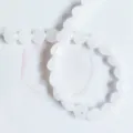 Perles en pierre naturelle blanche en forme de cœur pour bijoux DIY, agate cristal 10mm. - Jade Blanc