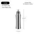 Large stainless steel oil bottle kitchen condiment dispenser leakproof vinegar cruet 28cm - 750ml / L