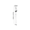 Edelstahl Essgabel Kueche Geschirr schmale Taille Design langlebig elegante Metall Besteck Stk - Kuchengabel / Silber