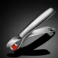 Stainless steel anti-scald kitchen clip with silicone pad for hot bowls and plates 1pc - 304 Kitchen Tongs (All Steel with Silicone and Color Box)