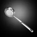 Stainless steel skimmer spoon with fine mesh filter, ideal for kitchen filtering and skimming foam. - Style B Skimmer Spoon [8 cm]