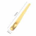 Goldener großer Dessertlöffel aus Edelstahl, elegante bürstete Oberfläche, langlebiges Besteck. - Eislöffel (Matt) / L / Gold