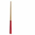 Stainless steel metal chopsticks red and gold tableware reusable dinner chopsticks set - Red and Gold