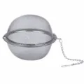 Stainless steel spice ball tea infuser strainer with chain and hook for soup cooking size L. - Large Size [9cm]