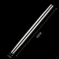 Stainless steel rolling pin for baking, large size 43cm length, durable kitchen tool. - Large (43x2.5cm)