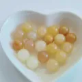 Natural gemstone crystal round beads detail shot, smooth polished surface, DIY jewelry. - No Hole / Topaz