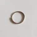 Simple silver metal jump ring keychain accessory DIY handmade material keyring connector parts - 25mm Ring