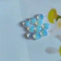 Cabochons opale coeur bleu cristal accessoires bijoux DIY pour bague collier decoration. - 8x8mm / Opale (Synthétique)
