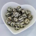 10mm perles rondes en jaspe dalmatien naturel perles en pierre pour la fabrication de bijoux - Sans Trou / Pierre Tachetée