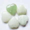3CM natural crystal heart ornament, smooth polished gemstone pocket stone for decoration and gift. - New Mountain Jade