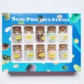 Natuurlijke edelsteen kristal chips flessen set mineraal specimen genezende stenen gift box - 10-kleuren set natuursteen split