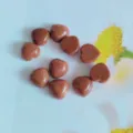 Goldstone heart cabochon gemstone DIY jewelry accessories for ring necklace making - Synthetic Goldstone