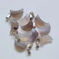 Pendentif lune en cristal naturel collier croissant accessoires de bijoux faits main - Agate Grise