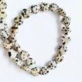 Natural gemstone 10mm heart shaped loose beads crystal agate DIY jewelry making accessories - Dalmatian Jasper