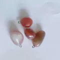 Natural Stone Mixed Color Semi-Precious Stone Pendant DIY Beach Style Necklace Charm - Crimson Agate
