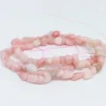 Natural pink irregular crystal chip loose beads semi-finished gemstone string 6-8mm - Pink Opal