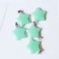 Light green crystal star pendant diy jewelry accessory necklace bracelet charm component - Green Luminous Stone (Blue Glow)