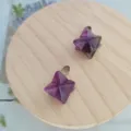 Natuurlijke amethyst ster hanger kristal sieraden DIY ketting oorbellen accessoire edelsteen - 3D Hexagram