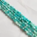 Natural gemstone chip beads 6-8mm irregular crystal loose beads for DIY jewelry making - Amazonite