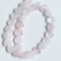 Natural 10mm Rose Quartz Heart Loose Beads DIY Jewelry Making Necklace Bracelet Materials - Rose Quartz