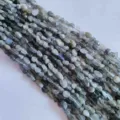 Natural irregular stone loose beads crystal chips half-finished gemstone jewelry making 6-8mm - Labradorite