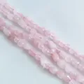 Natural rose quartz irregular chip loose beads 6-8mm pink crystal semi-finished gemstone string - Rose Quartz