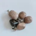 Natural stone mixed color semi-precious stone pendant DIY beach style necklace - Rhodonite