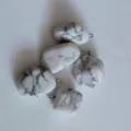 Natural white stone irregular pendant DIY necklace jewelry making variant charm accessory part - White Turquoise