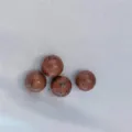 Natural Gemstone Crystal Round Beads 10mm Red Brown Loose Beads DIY Jewelry Accessories - No Hole / Mahogany Obsidian
