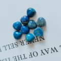 Natural blue stone heart shaped crystal cabochon gemstone DIY jewelry making accessories - Lapis Lazuli
