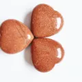 Goldstone heart crystal pocket stone polished gemstone palm stone love gift home decor 3cm - Synthetic Goldstone