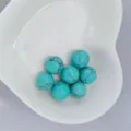 10mm natural turquoise round beads loose gemstone crystal beads for DIY jewelry making - Straight Hole (Through Hole) / Synthetic Blue Turquoise