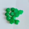 Green heart stone cabochon variant for DIY ring necklace jewelry making and crafts accessories. - Malaysian Jade