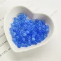 10mm blue gemstone round loose beads for DIY necklace and earrings jewelry making supply. - Straight Hole (Through Hole) / Light Blue Cat's Eye (Synthetic)