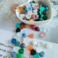 Colorful natural stone heart cabochons for DIY jewelry making, rings and necklaces. - Random Mixed Colors