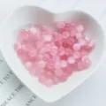 10mm pink natural crystal loose beads round semi-precious stone DIY jewelry accessories - Synthetic Pink Cat Eye