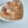 Natural crystal quartz gemstone round beads for DIY jewelry making accessories and crafts. - Red Glue Flower