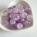 Natural amethyst crystal round loose beads 12mm gemstone DIY jewelry making accessories - Lavender