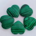 Natural green malachite heart crystal gemstone figurine perfect for home decor and unique gifts - Malachite (Synthetic)