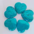 25mm turquoise heart crystal gemstone pocket stone healing home decor crystal heart - Synthetic Blue Turquoise