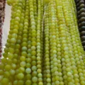 Perline tonde in pietra naturale fili sfusi per braccialetto fai da te creazione gioielli - Giada Limone