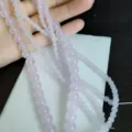 Zartrosa Chalcedon-Rundperlen, Morganit-Imitation für DIY-Schmuckherstellungszubehör - 6mm / Rosa-Lila